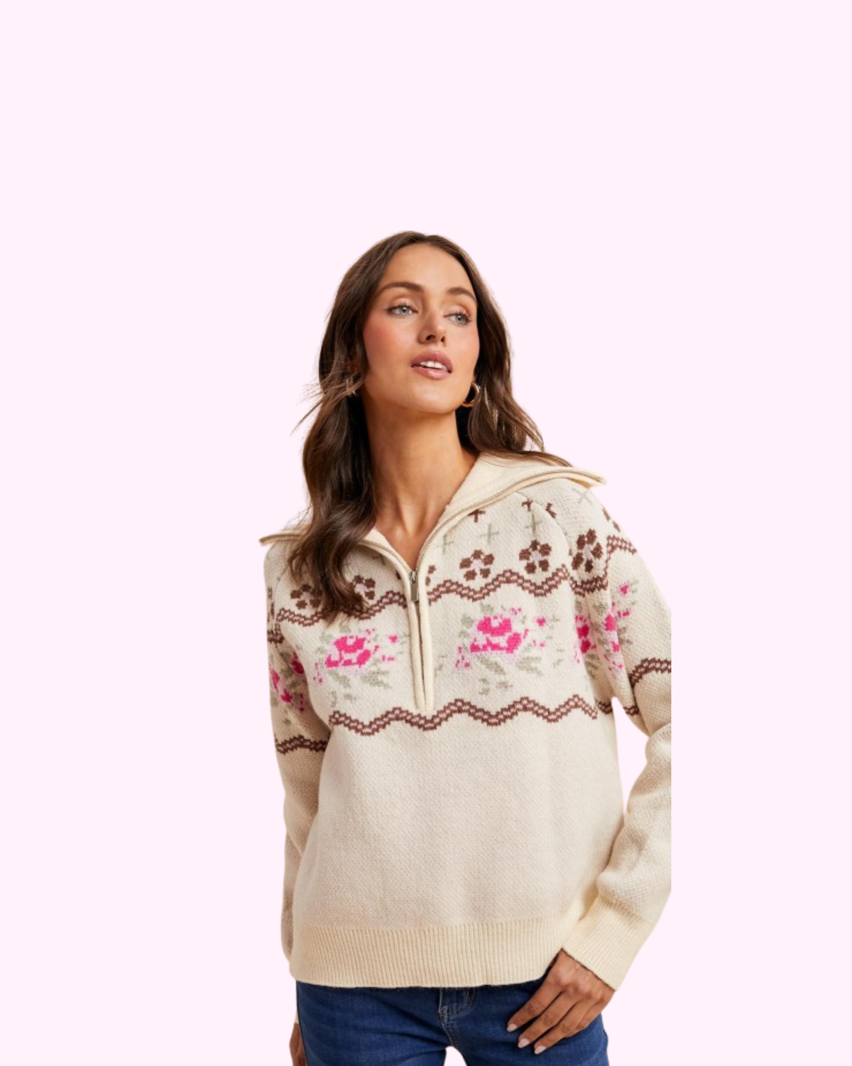 Rorie Rohde Chandail Rorie crème – Cowgirl Blush